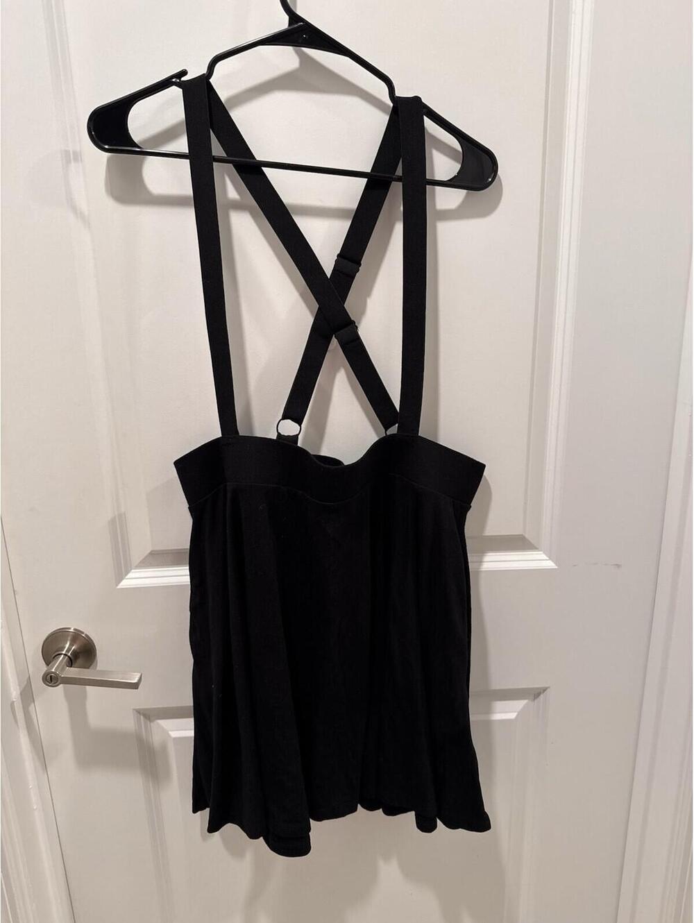 Hot Topic Suspender Skirt Black Plus Size 2X